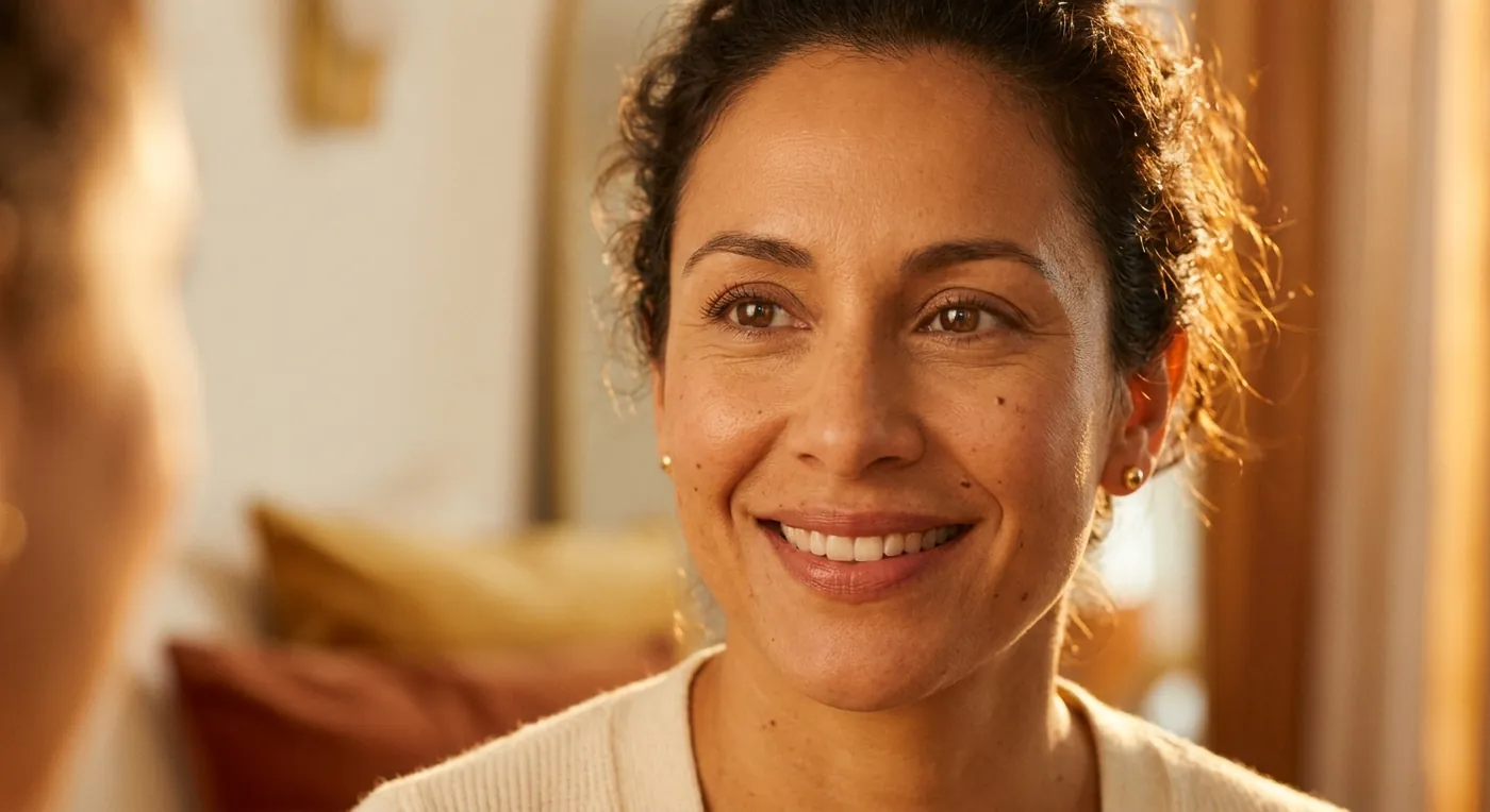 Mujer recuperando su vida después de salir de una relación con narcisista