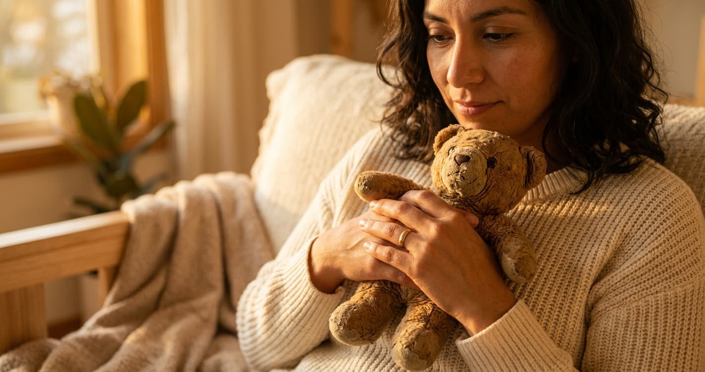 Mujer reflexionando sobre la sanación de su niña interior afectada por narcisismo