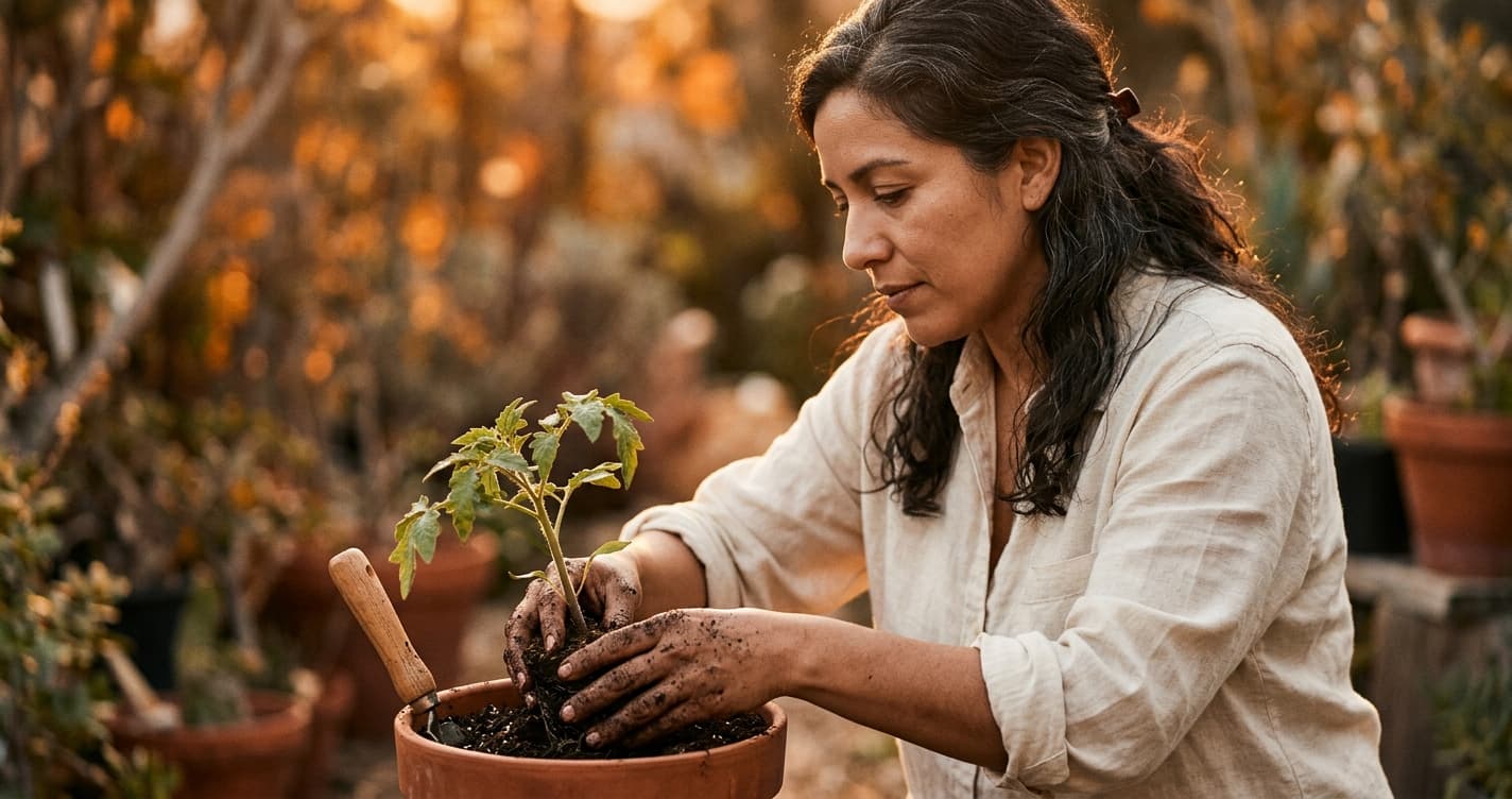Mujer hispanohablante sonriente recuperando su identidad y autoestima después de una relación tóxica