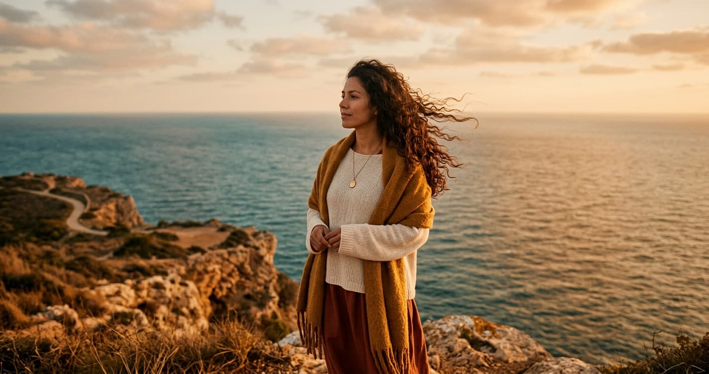 Mujer liberándose emocionalmente con contacto cero narcisista