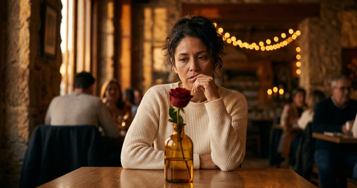 Mujer pensativa reflejando señales de abuso emocional sutil en una relación