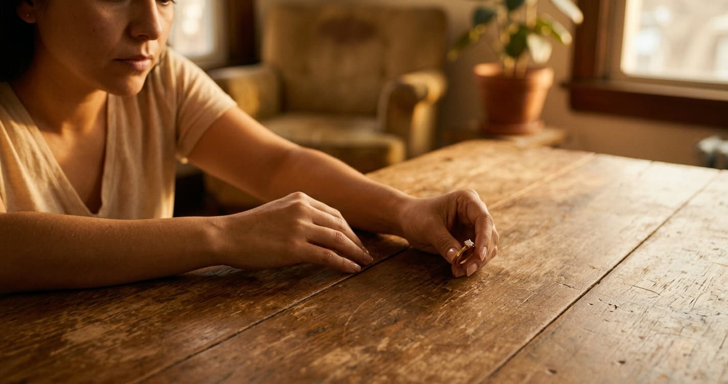 Mujer triste con expresión de angustia representando el silent treatment narcisista