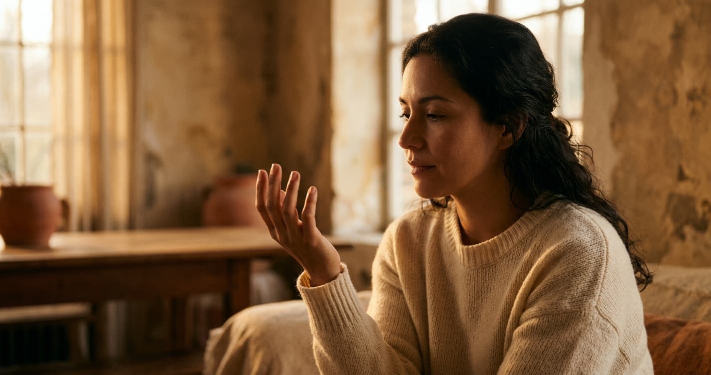 Mujer practicando técnicas de regulación emocional para superar la abstinencia en trauma bonding