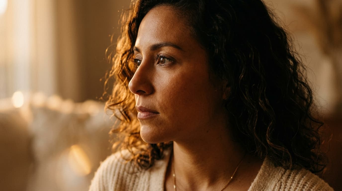 Mujer confundida detectando señales de luz de gas en su relación de pareja