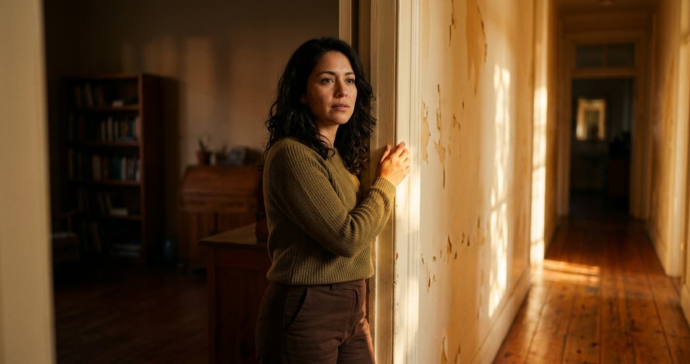 Mujer preocupada detectando manipulación emocional en pareja narcisista